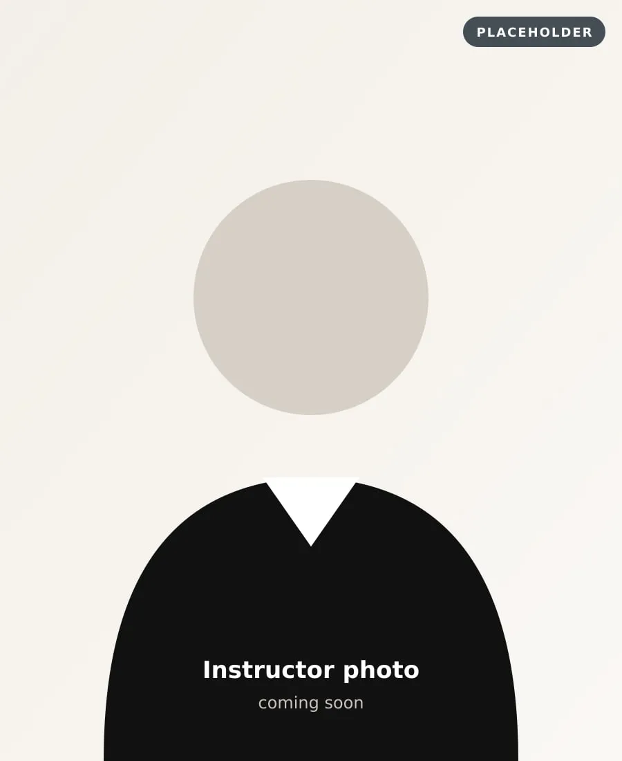 Photo of the instructor (placeholder image)